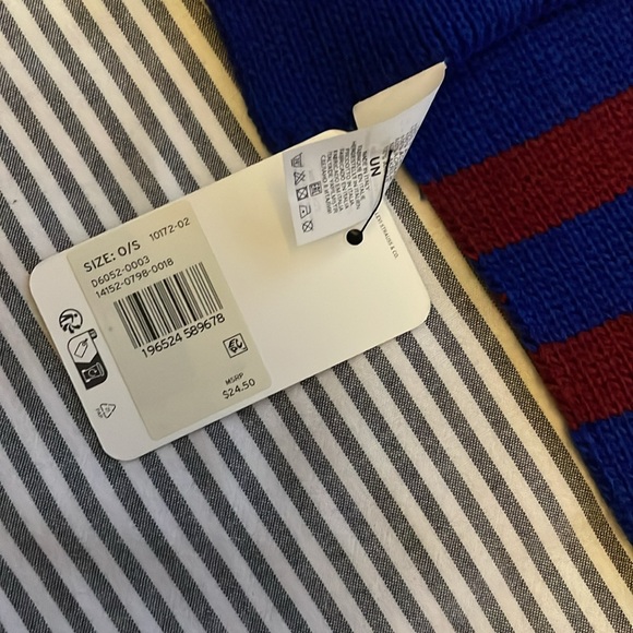 Blue Levi’s Scarf with Red Stripes - Picture 4 of 4